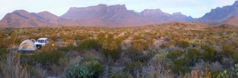 Big Bend backcountry campsites