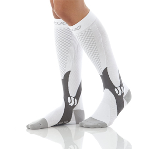 MoJo Recovery & Performance Sports Compression Socks – White Medium – Unisex