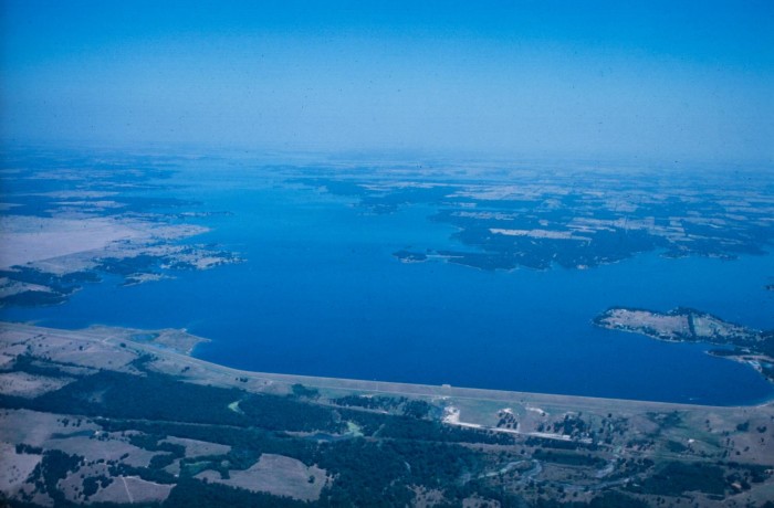 Aerial view of Cedar Creek Lake, 2] - The Portal to Texas History